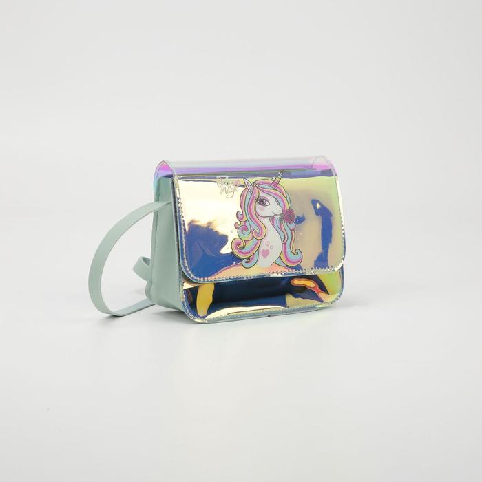 Сумка детская на клапане, цвет голубой
Сумка детская на клапане, цвет голубой