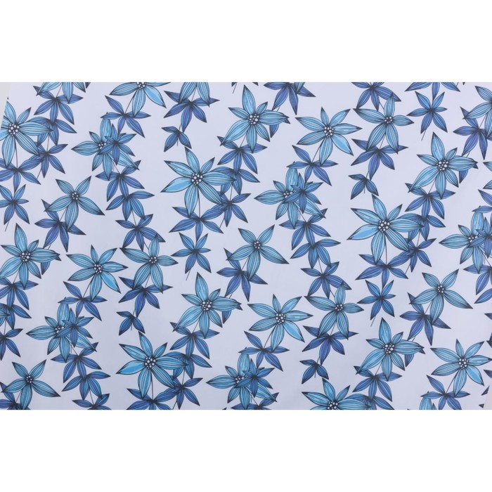 фото Штора для ванной комнаты giardino, 180×200 см, цвет синий