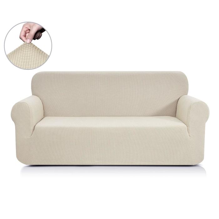 фото Чехол на диван «моника», размер трехместный, цвет молоко sofi de marko