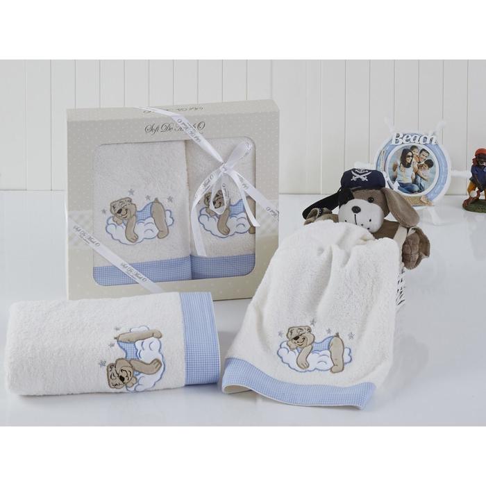 Комплект полотенец «BOMBINO», размер 50х80 см и 70х120 см, цвет голубой
Комплект полотенец «BOMBINO», размер 50х80 см и 70х120 см, цвет голубой