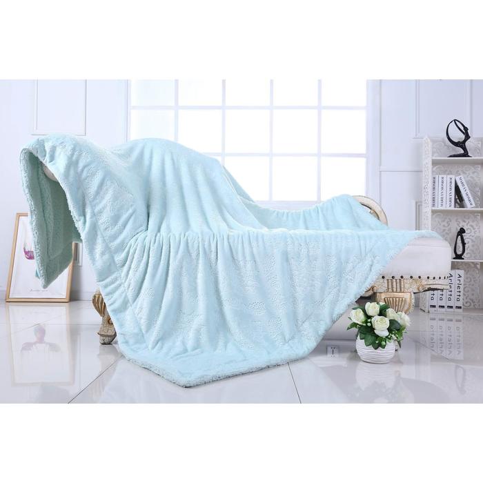 Покрывало «Верди», размер 160х220 см, цвет бирюзовый 
Покрывало «Верди», размер 160х220 см, цвет бирюзовый