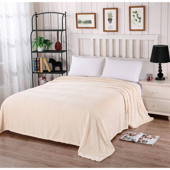 Покрывало «Орфей», размер 220х240 см, цвет молоко
Покрывало «Орфей», размер 220х240 см, цвет молоко