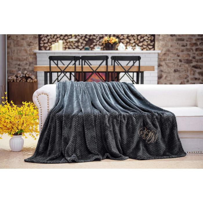 Покрывало «Эшли», размер 220х240 см, цвет антрацит 
Покрывало «Эшли», размер 220х240 см, цвет антрацит