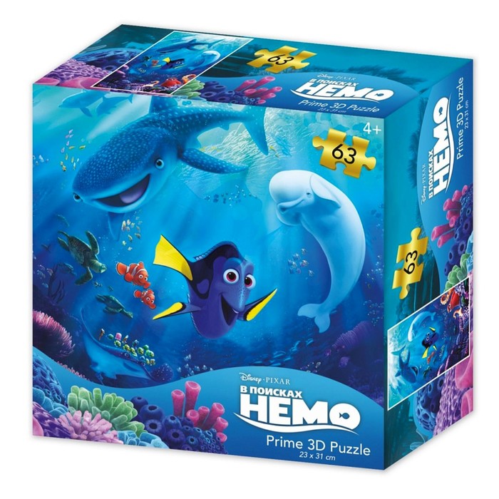 3D Пазл «В поисках Немо», 63 элементов
3D Пазл «В поисках Немо», 63 элементов
