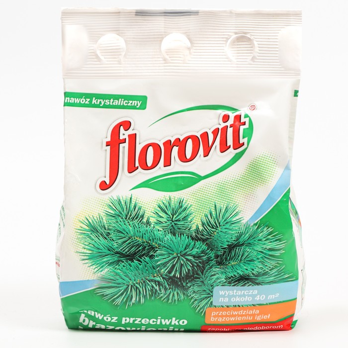 Удобрение гранулированное Florovit для хвойных против побурения, 1кг
Удобрение гранулированное Florovit для хвойных против побурения, 1кг