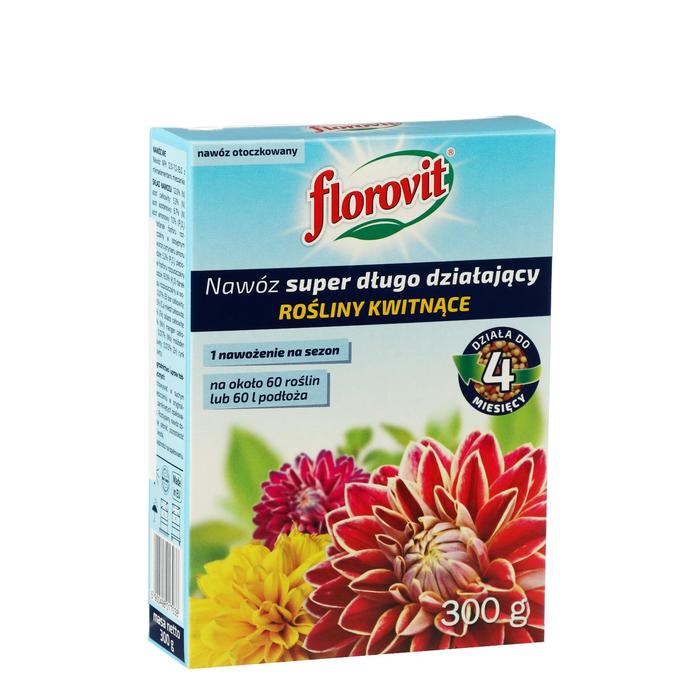 Удобрение гранулированное Florovit Супер длительного действия для цветущих, 300 г
Удобрение гранулированное Florovit Супер длительного действия для цветущих, 300 г
