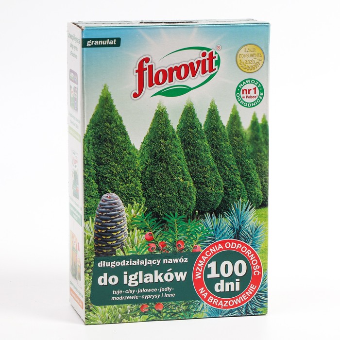 Удобрение гранулированное Florovit длительного действия для хвойных 100 дней, 1 кг
Удобрение гранулированное Florovit длительного действия для хвойных 100 дней, 1 кг