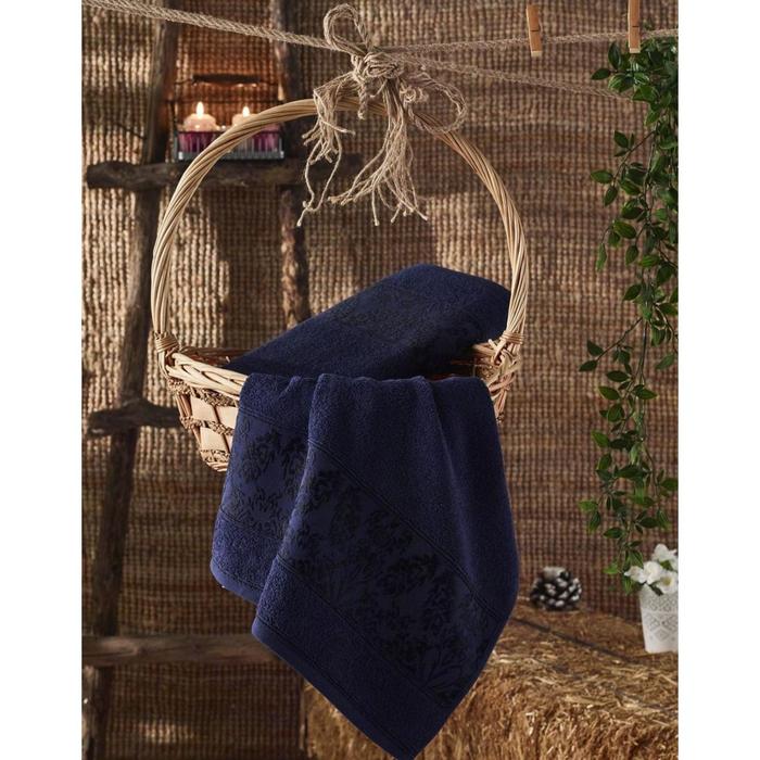 Полотенце махровое Garlet, размер 70х140 см, цвет синий 
Полотенце махровое Garlet, размер 70х140 см, цвет синий