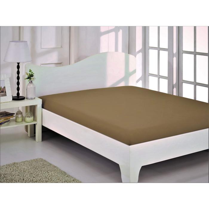 Простынь на резинке, размер 180x200+30 см, цвет светло-бежевый
Простынь на резинке, размер 180x200+30 см, цвет светло-бежевый