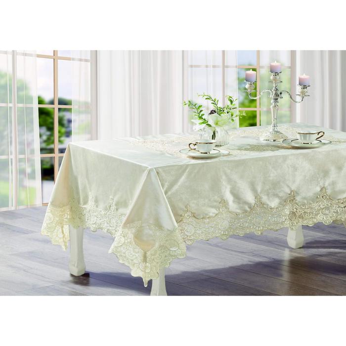 Скатерть «Беатрикс», размер 180х280 см, цвет бежевый
Скатерть «Беатрикс», размер 180х280 см, цвет бежевый