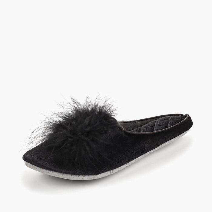 Тапочки №11 женские, размер 40-41, цвет чёрный
Тапочки №11 женские, размер 40-41, цвет чёрный