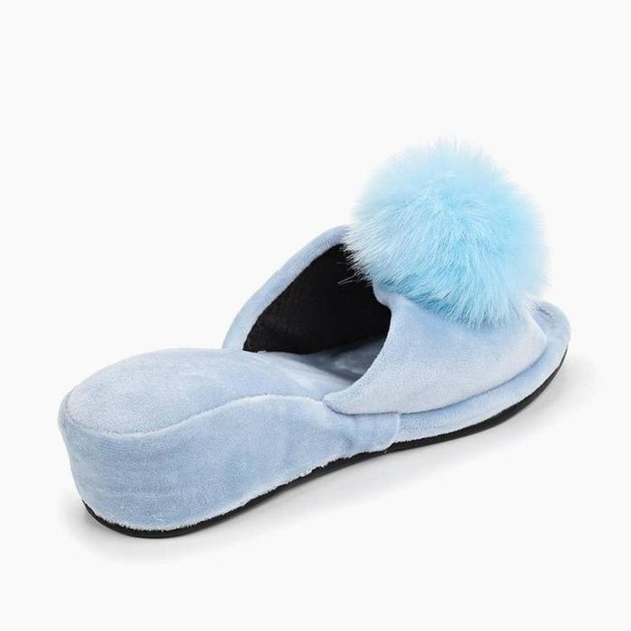 фото Тапочки №12 женские, размер 35.5, цвет серо-голубые sofi de marko