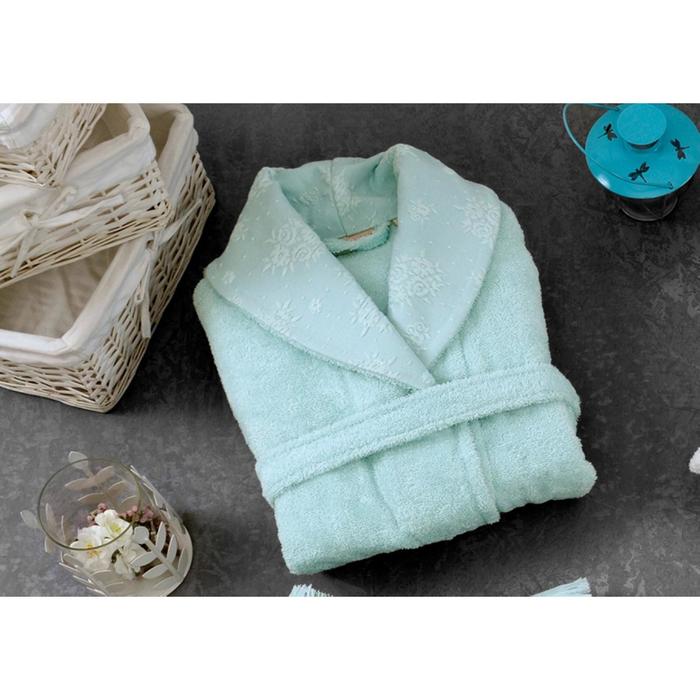 Халат махровый BLENDA, размер S-M, цвет бирюзовый
Халат махровый BLENDA, размер S-M, цвет бирюзовый