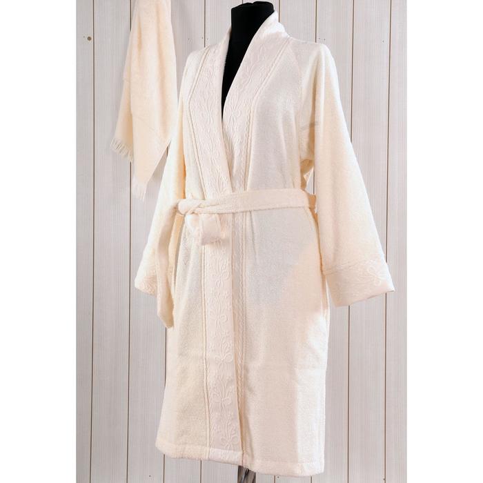 Халат махровый SENSE, размер S-M, цвет кремовый
Халат махровый SENSE, размер S-M, цвет кремовый