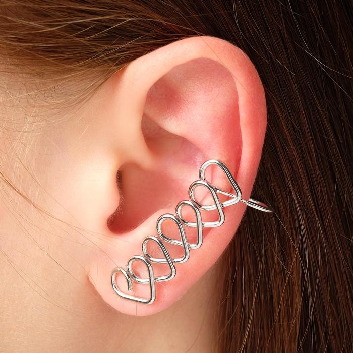 Серьга "Каффа" сплетение сердец, цвет серебро
Серьга "Каффа" сплетение сердец, цвет серебро