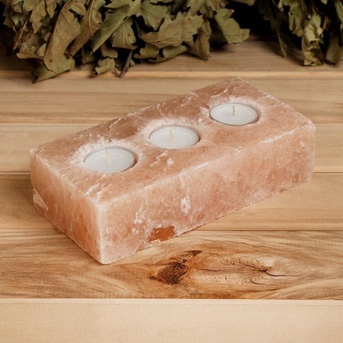 Подсвечник-испаритель для чайной свечи из соли, 3 отверстия, 20х10х5,5 см, 2,1 кг
Подсвечник-испаритель для чайной свечи из соли, 3 отверстия, 20х10х5,5 см, 2,1 кг