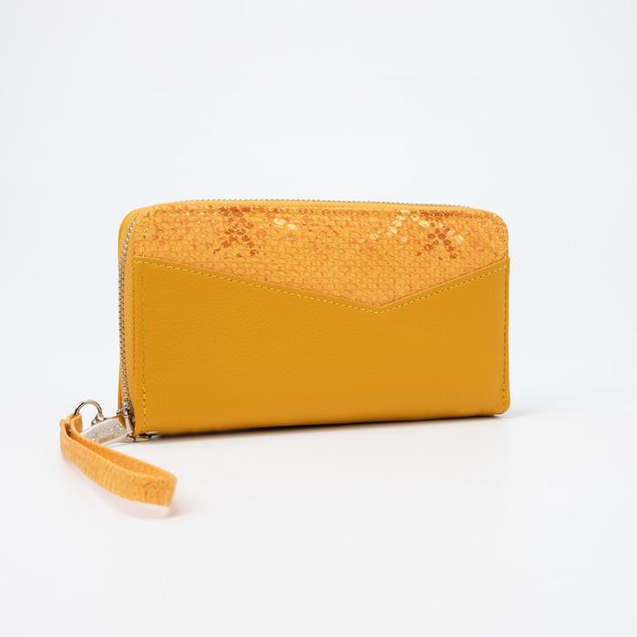 Кошелёк женский, 3 отдела на молнии, цвет жёлтый
Кошелёк женский, 3 отдела на молнии, цвет жёлтый