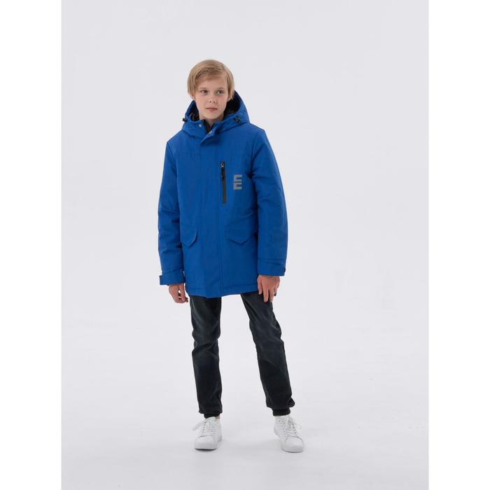 фото Куртка для мальчика, рост 134 см, цвет васильковый emson kids