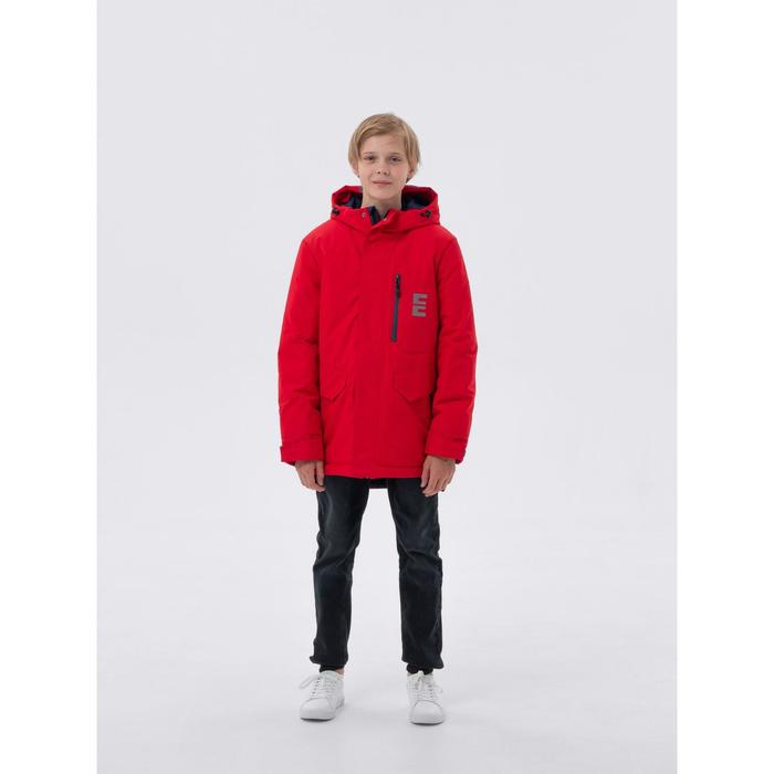 фото Куртка для мальчика, рост 158 см, цвет красный emson kids