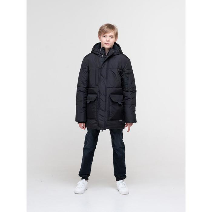фото Куртка для мальчика, рост 164 см, цвет чёрный emson kids