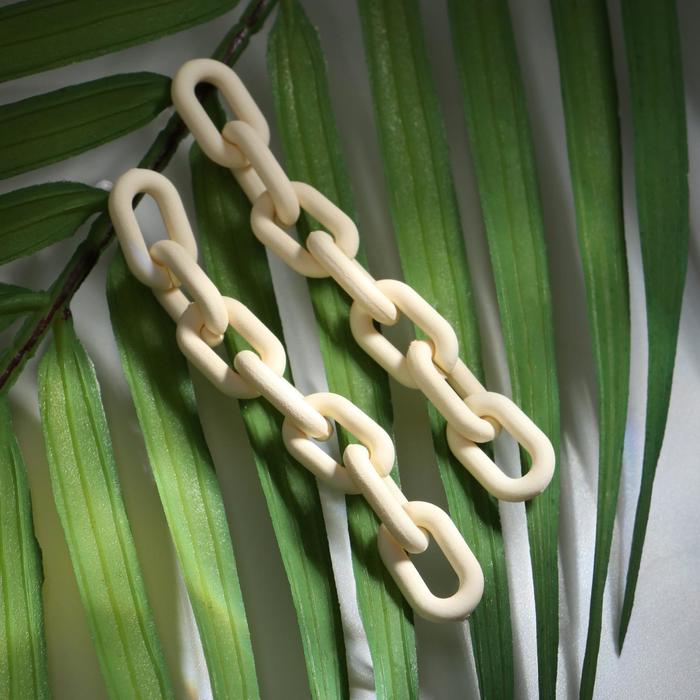 Серьги пластик "Цепь" овал, цвет белый
Серьги пластик "Цепь" овал, цвет белый