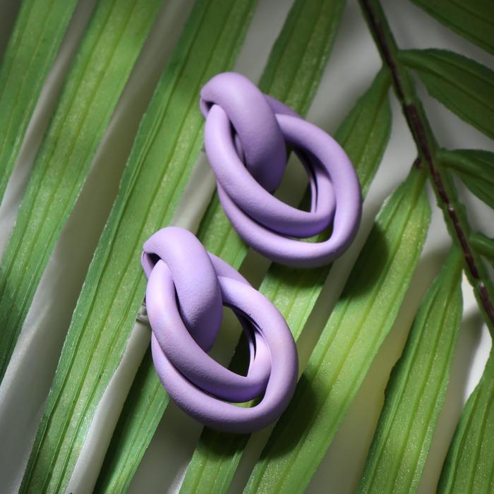 Серьги пластик "Боттега" широкие кольца, цвет фиолетовый
Серьги пластик "Боттега" широкие кольца, цвет фиолетовый