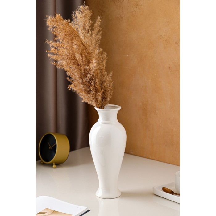 Ваза керамическая "Кокетка", настольная, белая, 28 см
Ваза керамическая "Кокетка", настольная, белая, 28 см