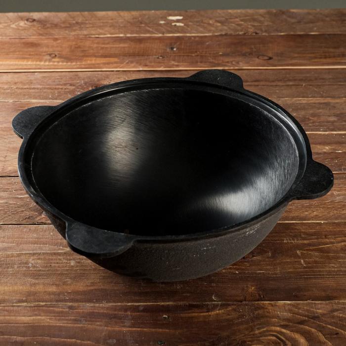 Казан чугунный, 6 л, плоское дно, без крышки
Казан чугунный, 6 л, плоское дно, без крышки