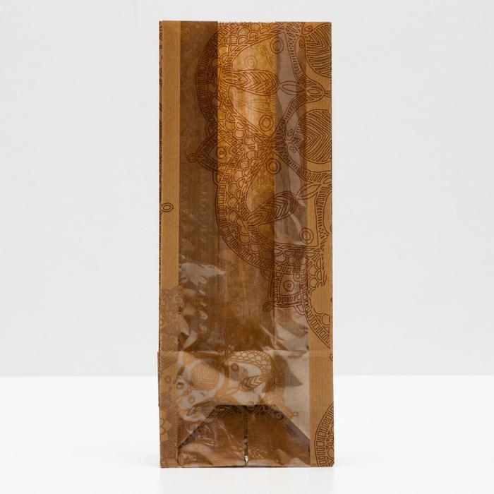 Пакет бумажный фасовочный "Мандала", с окном, 12 х 8 х 28 см 
Пакет бумажный фасовочный "Мандала", с окном, 12 х 8 х 28 см