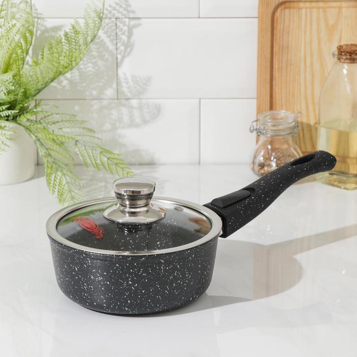 Ковш «Гранит», 1 л, съёмная ручка, стеклянная крышка, антипригарное покрытие
Ковш «Гранит», 1 л, съёмная ручка, стеклянная крышка, антипригарное покрытие