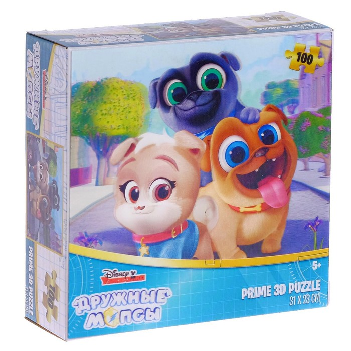 3D Пазл «Дружные мопсы», 100 элементов
3D Пазл «Дружные мопсы», 100 элементов