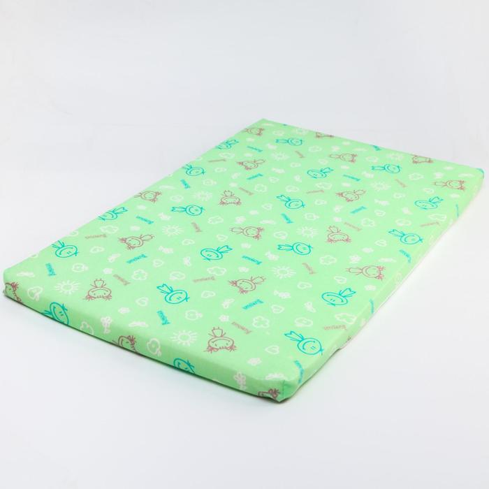 Матрас детский для пеленания 43х69 см., цвет зелёный
Матрас детский для пеленания 43х69 см., цвет зелёный