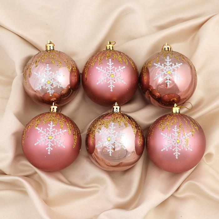 Набор шаров пластик d-8 см, 6 шт "Герда" розовый
Набор шаров пластик d-8 см, 6 шт "Герда" розовый