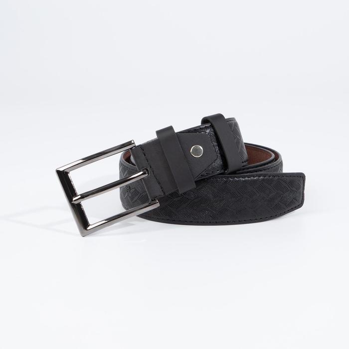 Ремень мужской, ширина 4 см, винт, пряжка металл, цвет чёрный 
Ремень мужской, ширина 4 см, винт, пряжка металл, цвет чёрный