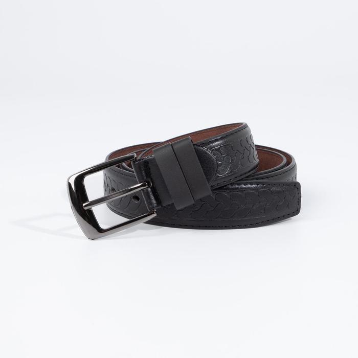 Ремень мужской, ширина 3,5 см, винт, пряжка металл, цвет чёрный
Ремень мужской, ширина 3,5 см, винт, пряжка металл, цвет чёрный