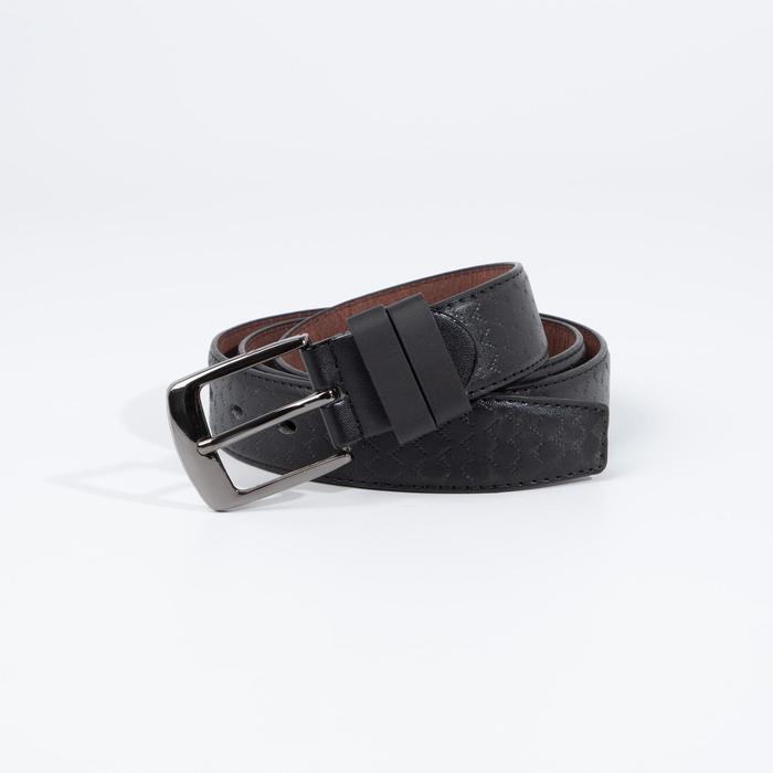 Ремень мужской, ширина 3,5 см, винт, пряжка металл, цвет чёрный
Ремень мужской, ширина 3,5 см, винт, пряжка металл, цвет чёрный