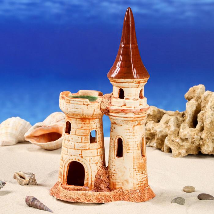 Декорация для аквариума "Башня и крепость", бежевая, 16х11х28 см
Декорация для аквариума "Башня и крепость", бежевая, 16х11х28 см