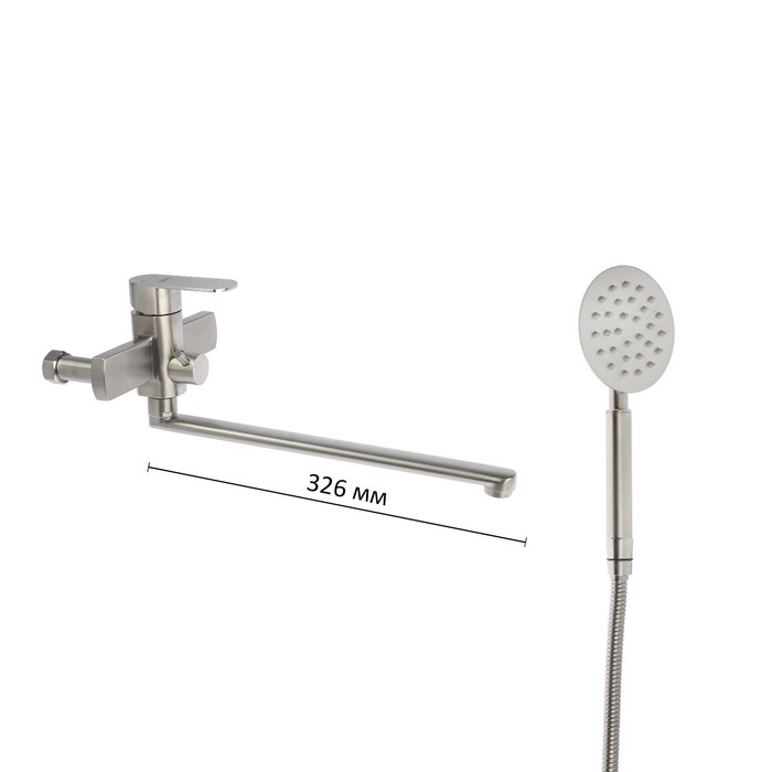 Смеситель для ванны Haiba HB22806, однорычажный, длинный излив, хром
Смеситель для ванны Haiba HB22806, однорычажный, длинный излив, хром