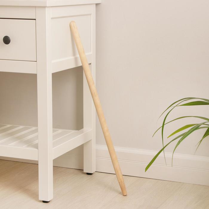 Черенок с еврорезьбой берёзовый, для веников-щёток, d=2,5 см, 70 см, 1 сорт
Черенок с еврорезьбой берёзовый, для веников-щёток, d=2,5 см, 70 см, 1 сорт