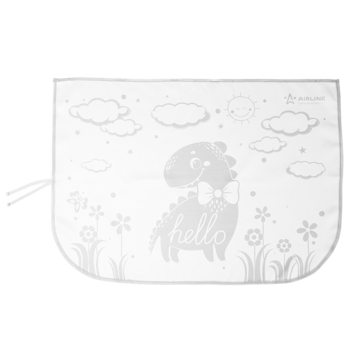 Шторка солнцезащитная на боковое стекло Airline, детская, 50х70 см, на магнитах, серая 
Шторка солнцезащитная на боковое стекло Airline, детская, 50х70 см, на магнитах, серая