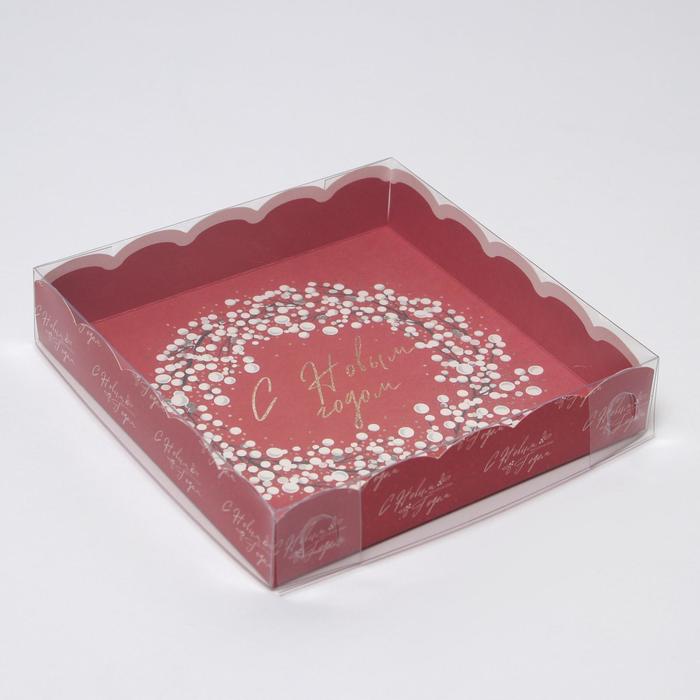 Коробка для кондитерских изделий с PVC крышкой «Веточки», 15 × 15 × 3 см
Коробка для кондитерских изделий с PVC крышкой «Веточки», 15 × 15 × 3 см