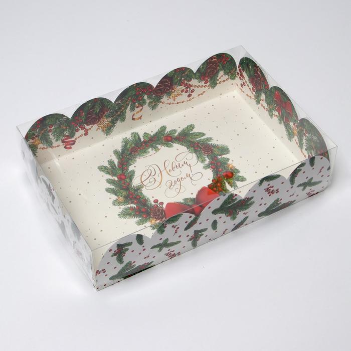 Коробка для кондитерских изделий с PVC крышкой «Еловая история», 20 × 30 × 8 см
Коробка для кондитерских изделий с PVC крышкой «Еловая история», 20 × 30 × 8 см