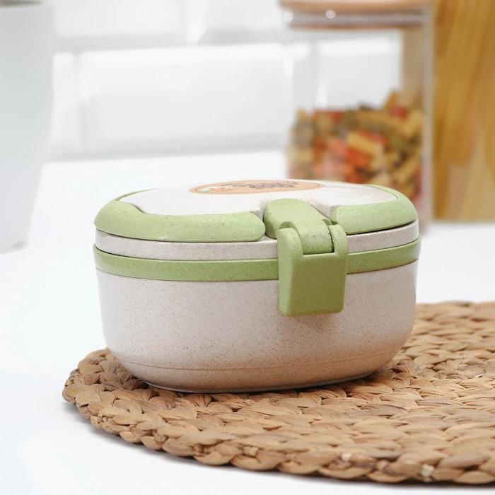 Ланч-бокс «Эко», 16×15×8,5 см, 2 уровня, овальный, с ложкой, цвет МИКС
Ланч-бокс «Эко», 16×15×8,5 см, 2 уровня, овальный, с ложкой, цвет МИКС