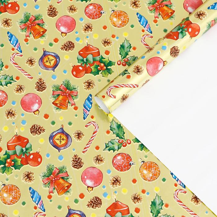 Бумага упаковочная металлизированная "Золотая композиция", 0,685 х 1 м,1 лист
Бумага упаковочная металлизированная "Золотая композиция", 0,685 х 1 м,1 лист