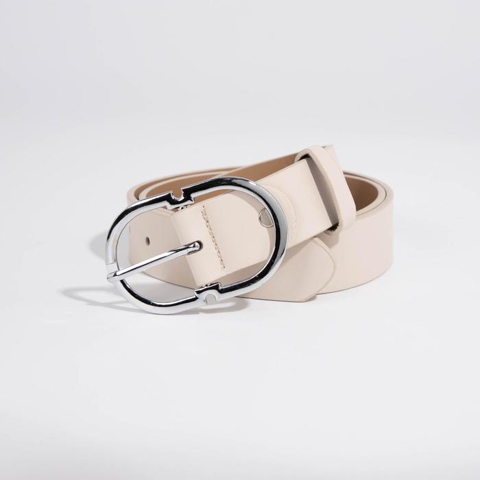 Ремень женский, ширина 3,5 см, винт, пряжка металл, цвет бежевый
Ремень женский, ширина 3,5 см, винт, пряжка металл, цвет бежевый