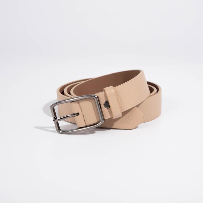 Ремень женский, ширина 3 см, винт, пряжка металл, цвет бежевый
Ремень женский, ширина 3 см, винт, пряжка металл, цвет бежевый