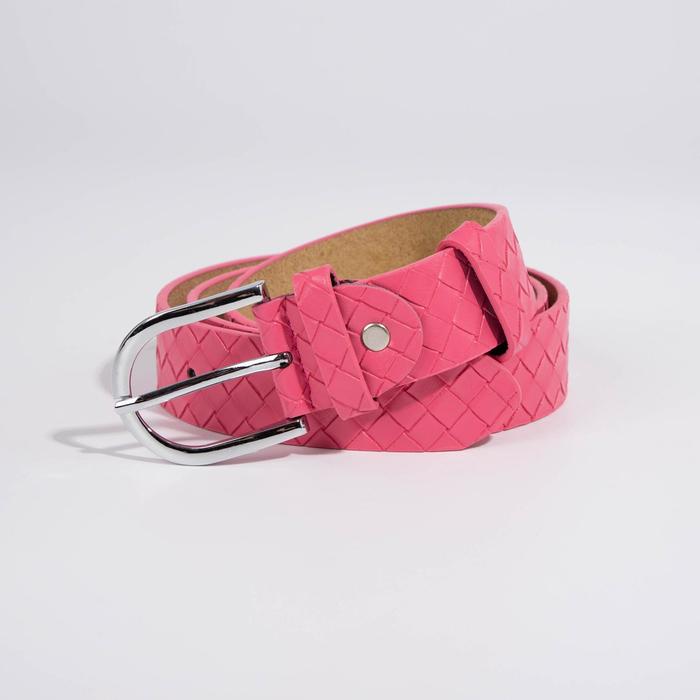 Ремень женский, ширина 3,5 см, винт, плетёнка, пряжка металл, цвет малиновый
Ремень женский, ширина 3,5 см, винт, плетёнка, пряжка металл, цвет малиновый