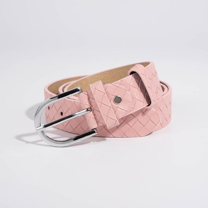 Ремень женский, ширина 3,5 см, винт, плетёнка, пряжка металл, цвет розовый
Ремень женский, ширина 3,5 см, винт, плетёнка, пряжка металл, цвет розовый