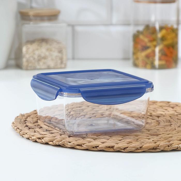 Контейнер для продуктов BRILLIANT, 1,15 л, герметичный, квадратный, цвет синий
Контейнер для продуктов BRILLIANT, 1,15 л, герметичный, квадратный, цвет синий