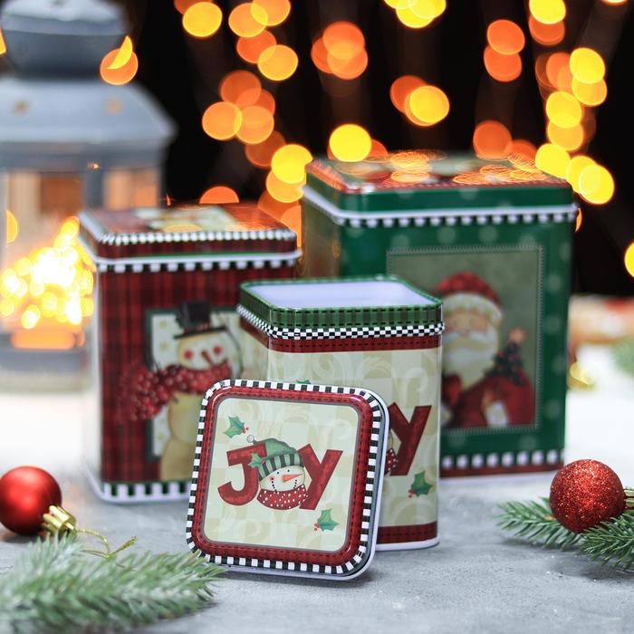 Набор банок для сыпучих продуктов «Снеговик», 10,5×13,5 см, 8,8×10,4 см, 7×10,5 см, 3 шт 
Набор банок для сыпучих продуктов «Снеговик», 10,5×13,5 см, 8,8×10,4 см, 7×10,5 см, 3 шт